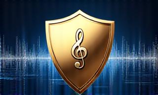 Symbolic Shield over music waves